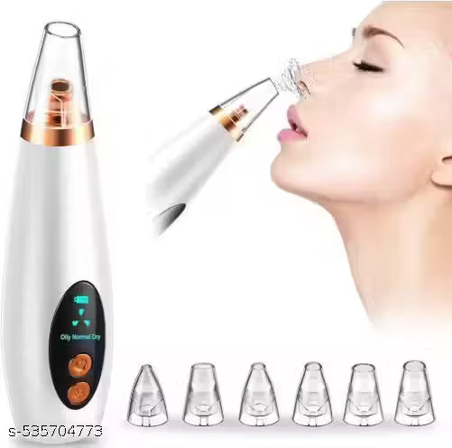 6-in-1 Electric Blackhead Remover & Pore Vacuum Cleaner – Rechargeable Facial Cleansing Device for Clear & Healthy Skin