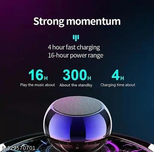 Mini TWS Bluetooth Speaker with Stereo Sound & Deep Bass | Portable Wireless Speaker with Bluetooth 5.0, 10m Range & IPX4 Water Resistance